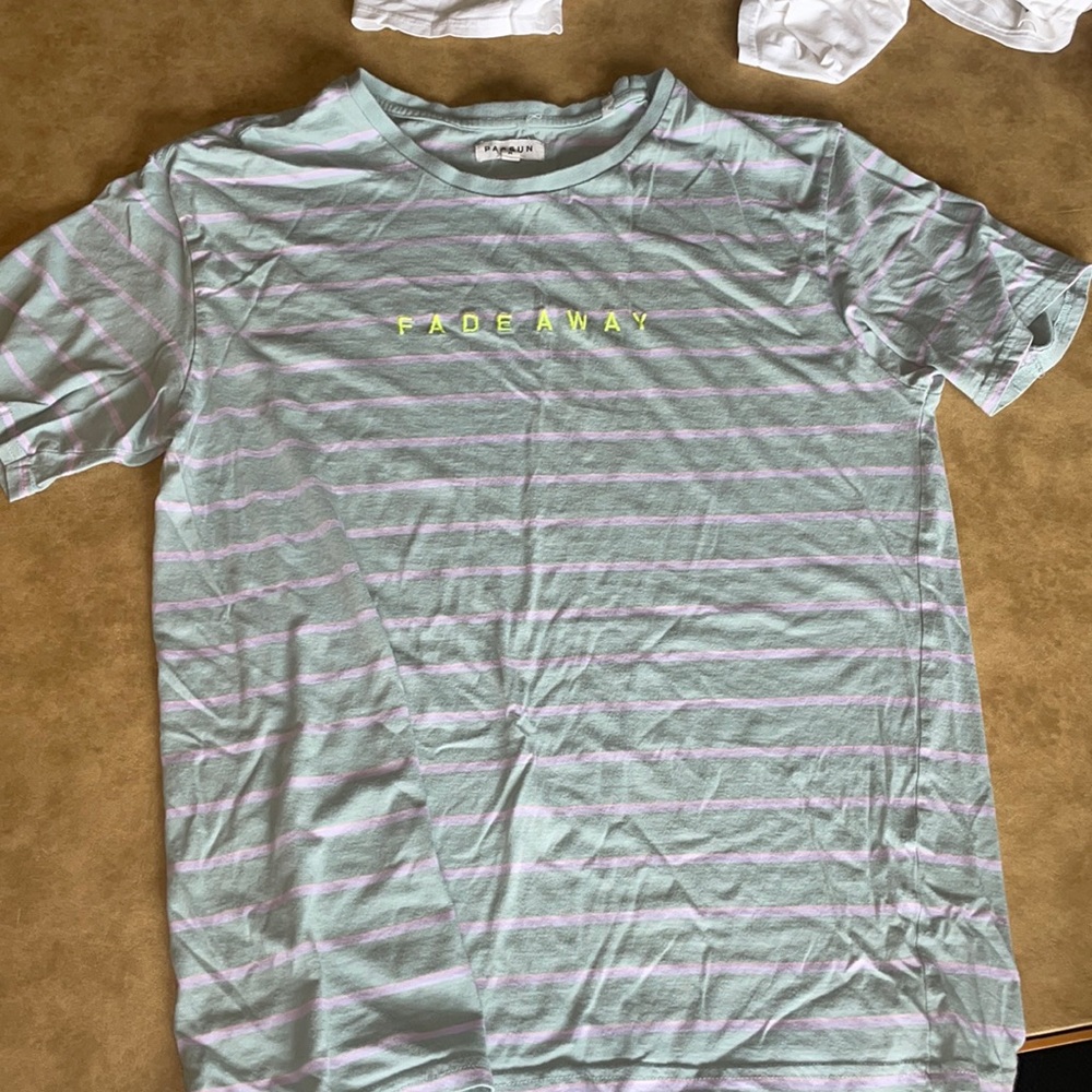 Pacsun Green Striped Shirt Fadeaway